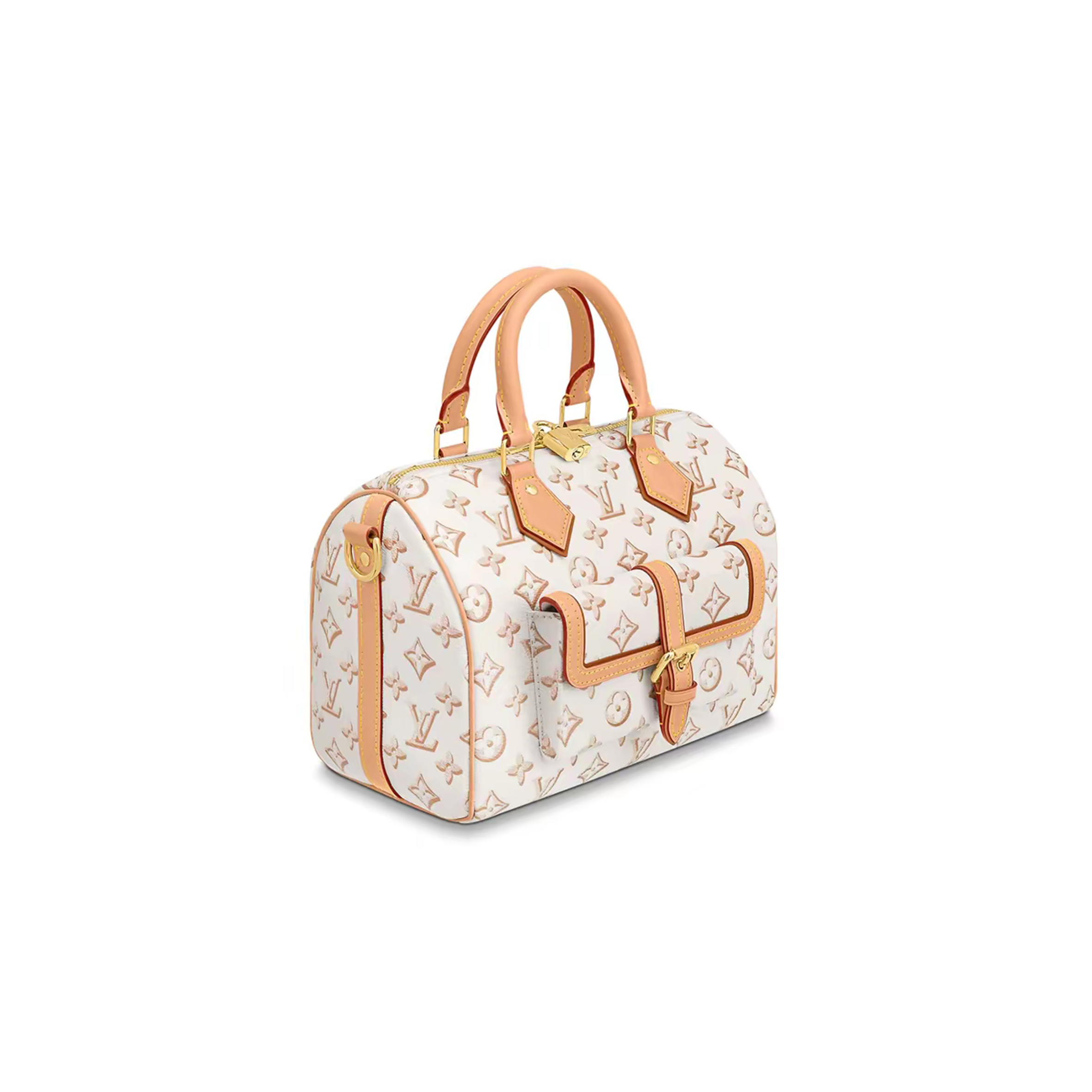 l**is V*t*n speedy bandouliere 25 monogram beige clair m20919 (25*19*15cm)
